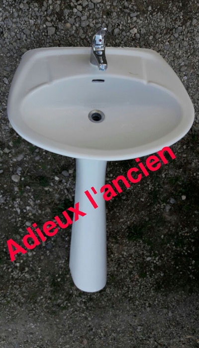 Remplacement du lavabo par un meuble vasque à Gardanne